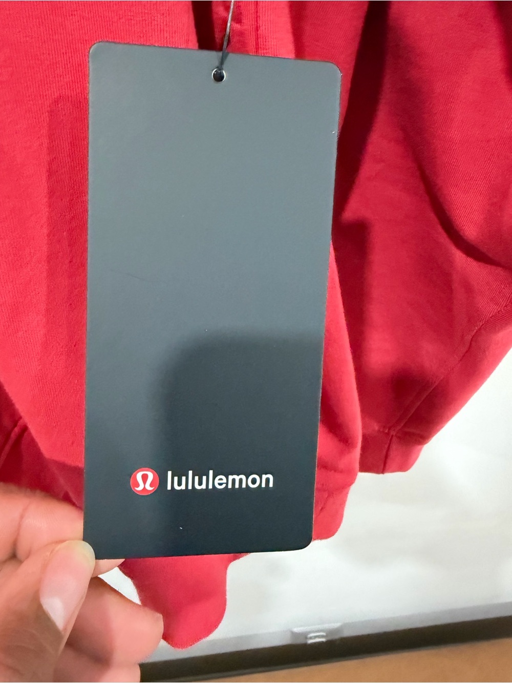 lululemon Red Men's Crewneck Hoodie with UConn Husky - Picture 3 of 6